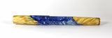 Blue & White swirl Box Elder Burl Hybrid Fountain Pen