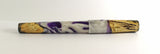 Purple Swirl Buckeye Burl Hybrid Fountain Pen