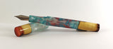 Flame Box Elder Burl Hybrid Fountain Pen