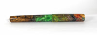 Flame Box Elder Burl Hybrid Fountain Pen