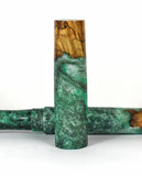 Green Box Elder Burl Hybrid Fountain Pen