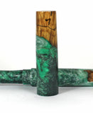 Green Box Elder Burl Hybrid Fountain Pen