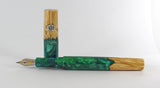 Box Elder Burl Hybrid Fountain Pen