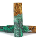 Green Box Elder Burl Hybrid Fountain Pen