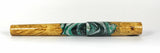 Green, Black & White Box Elder Burl Hybrid Fountain Pen
