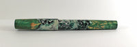 Green Swirl & dyed Big leaf Maple Hybrid Fountain Pen