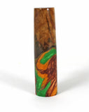 Green & Gold Big Leaf Maple Burl Hybrid Fountain Pen Jowo Nib