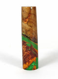 Green & Gold Big Leaf Maple Burl Hybrid Fountain Pen Jowo Nib
