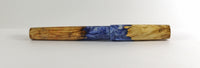 Light Blue Box Elder Burl Hybrid Fountain Pen