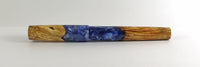 Light Blue Box Elder Burl Hybrid Fountain Pen