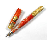 Orange Box Elder Burl Hybrid Fountain Pen