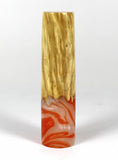 Orange Box Elder Burl Hybrid Fountain Pen