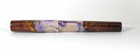 Purple Abalone Amboyna Burl Hybrid Fountain Pen
