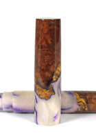 Purple Abalone Amboyna Burl Hybrid Fountain Pen