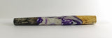 Purple Swirl Buckeye Burl Hybrid Fountain Pen