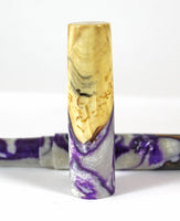 Purple Swirl Buckeye Burl Hybrid Fountain Pen