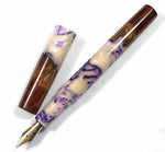 Purple Abalone Mallee Burl Hybrid Fountain Pen
