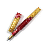 Red Box Elder Burl Hybrid Fountain Pen