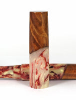 Red Abalone Thuya Burl Hybrid Fountain Pen