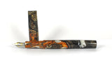 Gold & White Buckeye Burl Hybrid Fountain Pen Bock Nib