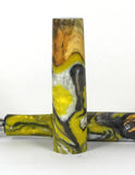 Yellow & Black swirl Buckeye Burl Hybrid Fountain Pen