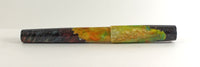 Triple dyed Big Leaf Maple Hybrid Green Swirl Fountain Pen