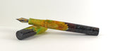 Triple dyed Big Leaf Maple Hybrid Green Swirl Fountain Pen