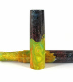 Triple dyed Big Leaf Maple Hybrid Green Swirl Fountain Pen