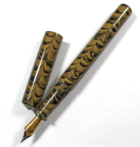 Indian Rippled Ebonite Wolfson Fountain Pen