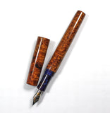 Homerton fountain pen in Amboyna Burl
