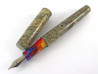 Homerton fountain pen in Buckeye Burl