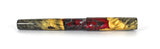 Red & Black swirl Buckeye Burl Hybrid Fountain Pen