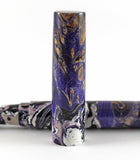 Purple Swirl & dyed Big leaf Maple Hybrid Fountain Pen