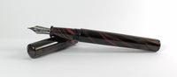 Japanese Nikko Red & Black Ebonite Wolfson Fountain Pen