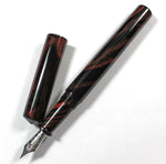 Japanese Nikko Red & Black Ebonite Wolfson Fountain Pen