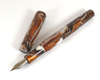 Homerton fountain pen, in Tiger Eye Swirl