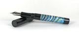 Mammoth Molar with Nikko Blue & Black Ebonite