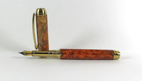 Queens Fountain Pen in Amboyna Burl