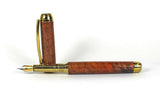 Queens Fountain Pen in Amboyna Burl