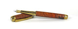 Queens Fountain Pen in Amboyna Burl