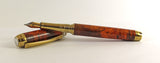 Queens Fountain Pen in Amboyna Burl