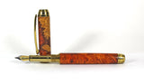 Queens Fountain Pen in Amboyna Burl