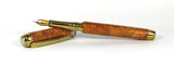 Queens Fountain Pen in Amboyna Burl