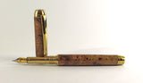 Queens Fountain Pen in Amboyna Burl