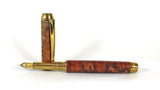 Queens Fountain Pen in Amboyna Burl