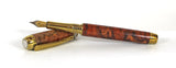 Queens Fountain Pen in Amboyna Burl