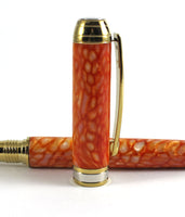 Queens Fountain pen in Conway Stewart Apricot Tiffany Casein