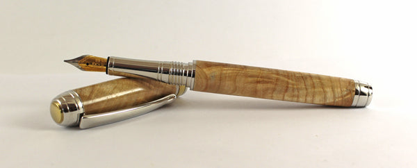 Queens Fountain Pen in Ash Crotch