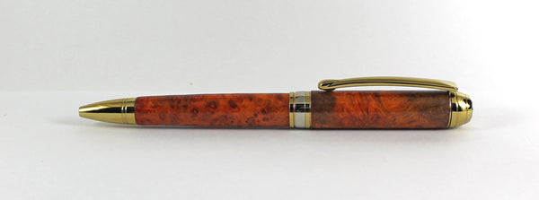 Queens Ballpoint in Amboyna Burl