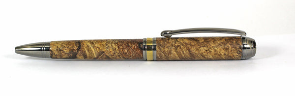 A Queens Ballpoint in Spalted Big Leaf Maple